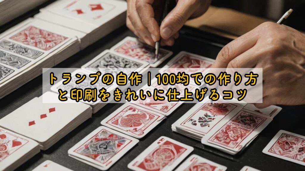 トランプの自作｜100均での作り方と印刷をきれいに仕上げるコツ